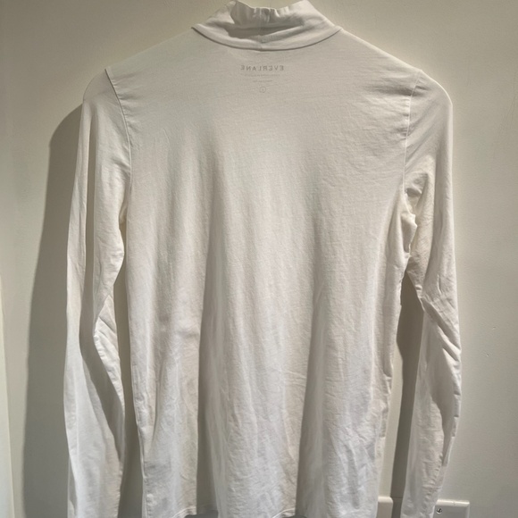 everlane turtleneck long-sleeve t-shirt - white, size s - Picture 4 of 7